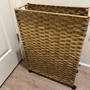 Target Natural Woven Basket on Wheels